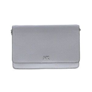 Michael Kors Pebbled Leather Light Gray Clutch Purse
